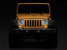 Load image into Gallery viewer, Raxiom Headlights Raxiom 97-18 Jeep Wrangler TJ/JK 7-Inch LED Headlights w/ Halos- Black Housing (Clear Lens)