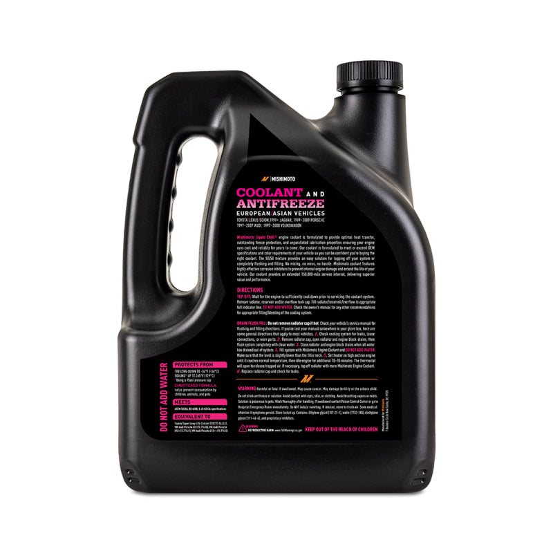 Mishimoto Coolants Mishimoto Liquid Chill EG Coolant, European/Asian Vehicles, Pink/Red