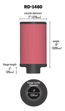 Load image into Gallery viewer, K&amp;N Engineering Air Filters - Universal Fit K&amp;N Universal Air Filter 4in Flange ID 7in OD 9in Height