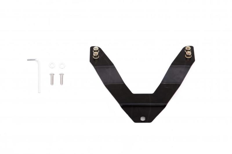 LUND Bull Bars Lund Universal License Plate Relocation Kit For Bull Bars - Black