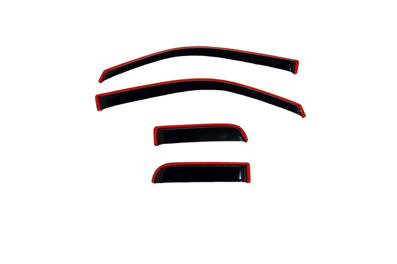 AVS Wind Deflectors AVS 04-14 Ford F-150 Supercab Ventvisor In-Channel Front & Rear Window Deflectors 4pc - Smoke