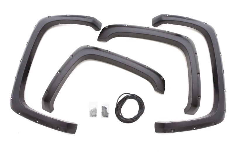 LUND Fender Flares Lund 07-13 GMC Sierra 1500 RX-Rivet Style Smooth Elite Series Fender Flares - Black (4 Pc.)
