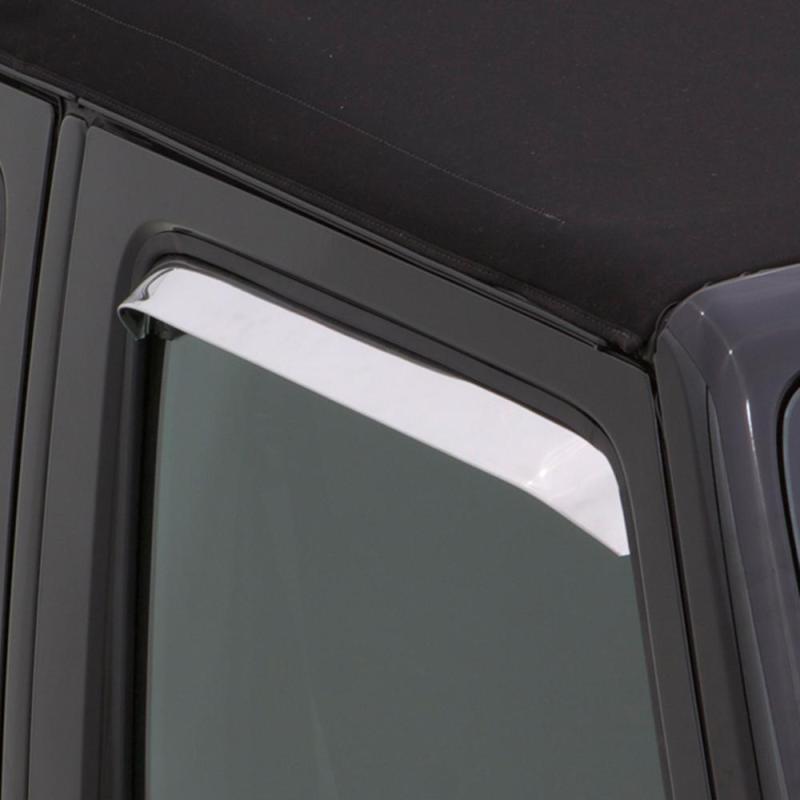 AVS Wind Deflectors AVS 87-95 Jeep Wrangler (Excl. Rag Top) Ventshade Window Deflectors 2pc - Stainless