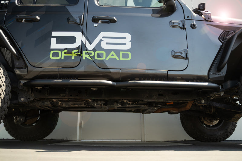 DV8 Offroad Side Steps DV8 Offroad 18-23 Jeep Wrangler JL 4 Door Body/Pinch Weld Mounted Step