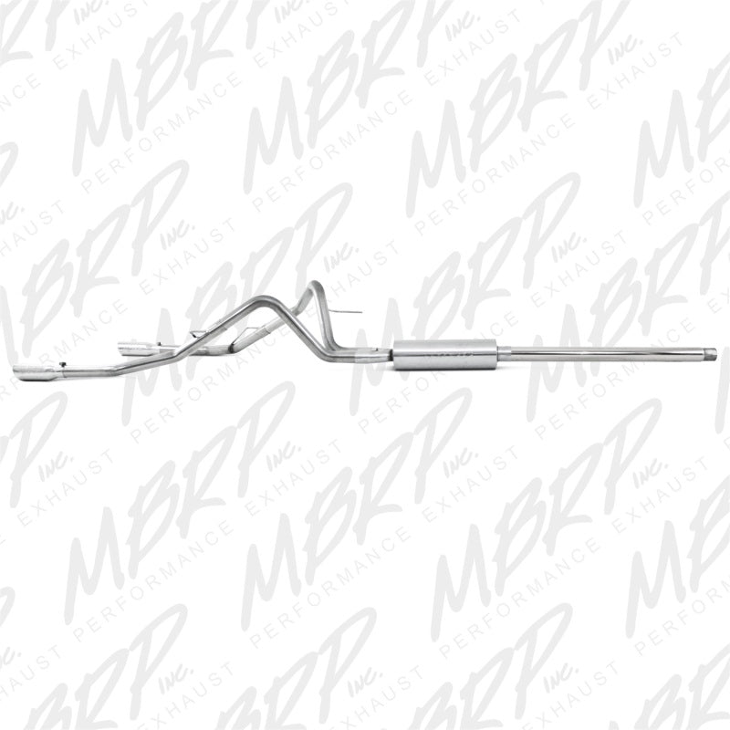 MBRP Catback MBRP 2004-2008 Ford F150 4.6/5.4L EC/CC-SB Cat Back Dual Split Rear