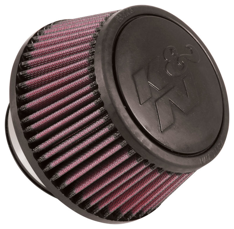 K&N Engineering Air Filters - Universal Fit K&N Universal Round Clamp-On Air Filter 3in Flange ID x 6in Base OD x 4.625in Top OD x 3in Height
