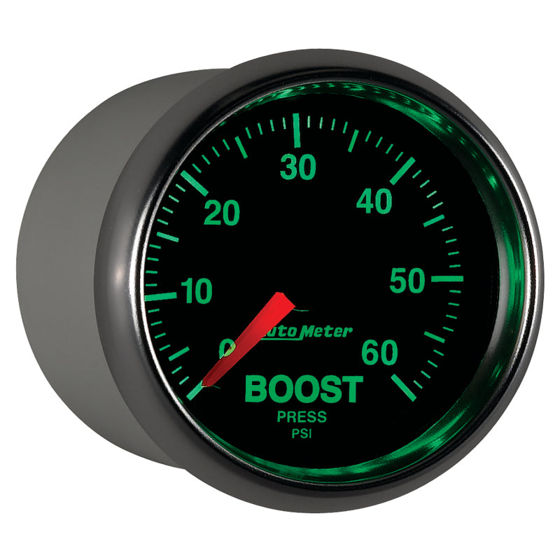 AutoMeter Gauges Autometer GS 52mm 0-60 psi Mechanical Boost Gauge