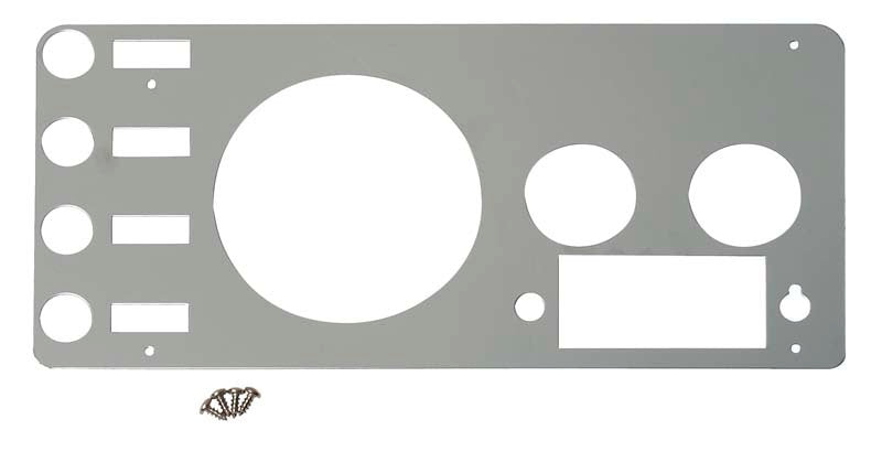 Kentrol Gauges Kentrol 77-86 Jeep CJ Gauge Cover - Polished Silver