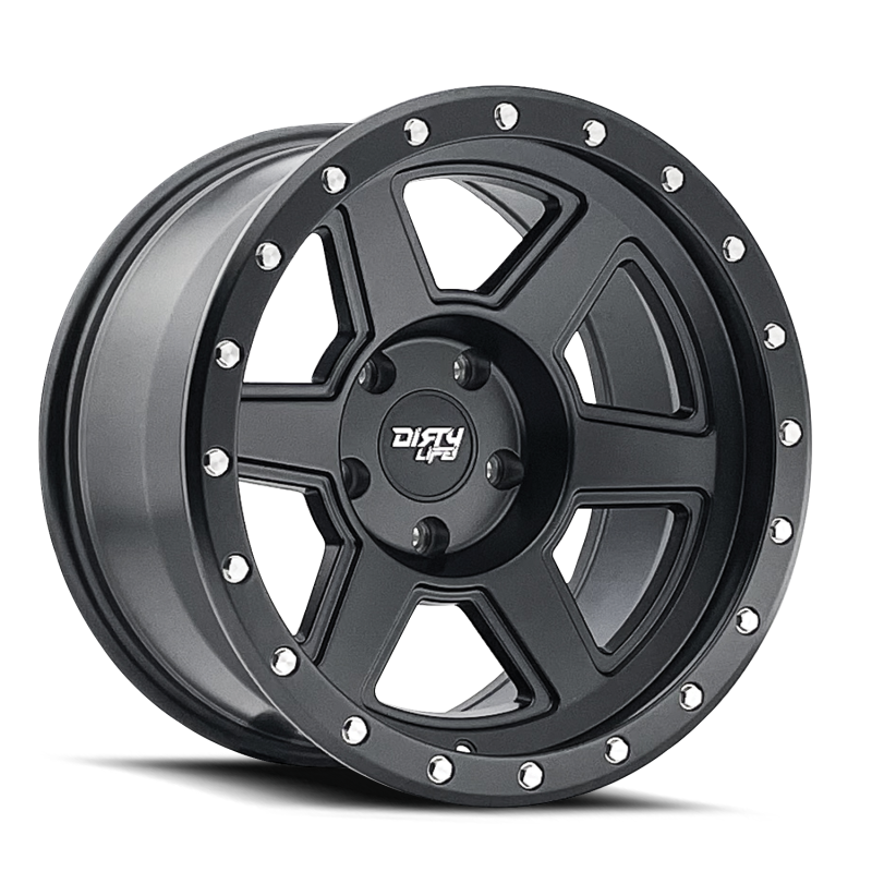 Dirty Life Wheels - Cast Dirty Life 9315 Compound 17x9 / 5x127 BP / -12mm Offset / 78.1mm Hub Matte Black Wheel