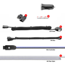 Load image into Gallery viewer, XKGLOW Light Accessories and Wiring XK Glow Fiber Optic Roll 6pc LED Head XKchrome Controlled Fiber Optic LED Accent Light Kit 2pc 6ft