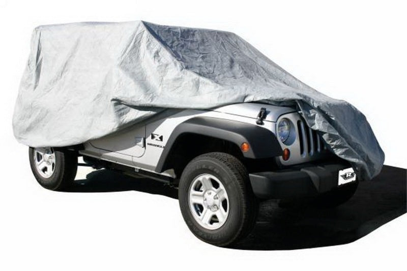 Rampage Car Covers Rampage 2007-2018 Jeep Wrangler(JK) Unlimited Car Cover - Grey