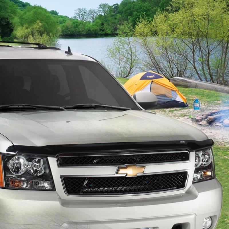 AVS Hood Deflectors AVS 15-18 GMC Sierra 2500 (Excl. Induction Hood) Hoodflector Low Profile Hood Shield - Smoke
