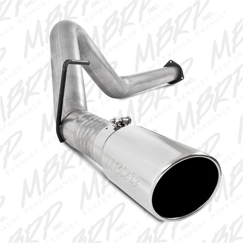 MBRP Downpipe Back MBRP 11-14 Ford 6.7L F-250/350/450 4in Filter Back Single Side Exit Alum and Down Pipe Exhaust