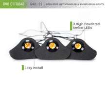 Load image into Gallery viewer, DV8 Offroad Grilles DV8 Offroad 2018+ Jeep JL Grill Amber Marker Lights