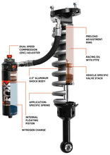 Load image into Gallery viewer, FOX Shocks and Struts FOX 05+ Toyota Tacoma Performance Elite 2.5 Series Shock Front 2-3in Lift