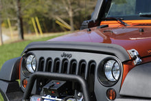 Load image into Gallery viewer, Rugged Ridge Hood Deflectors Rugged Ridge Bug Deflector Matte Black 07-18 Jeep Wrangler