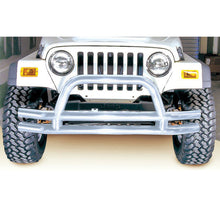 Load image into Gallery viewer, Rugged Ridge Bumper Accessories Rugged Ridge 3-In Double Tube Front Bumper SS 76-06 Models