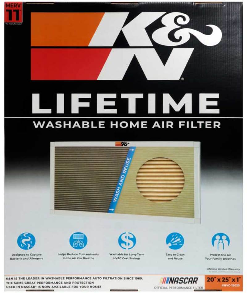 K&N Engineering HVAC Filters K&N HVAC Filter - 20 x 25 x 1