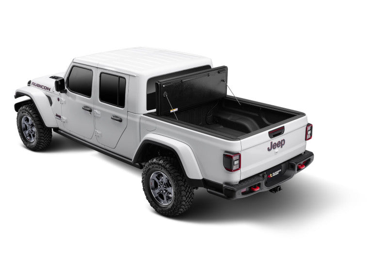 Rugged Ridge Tonneau Covers - Hard Fold Rugged Ridge Armis Hard Folding With LINE-X Bed Cover 2020 JT