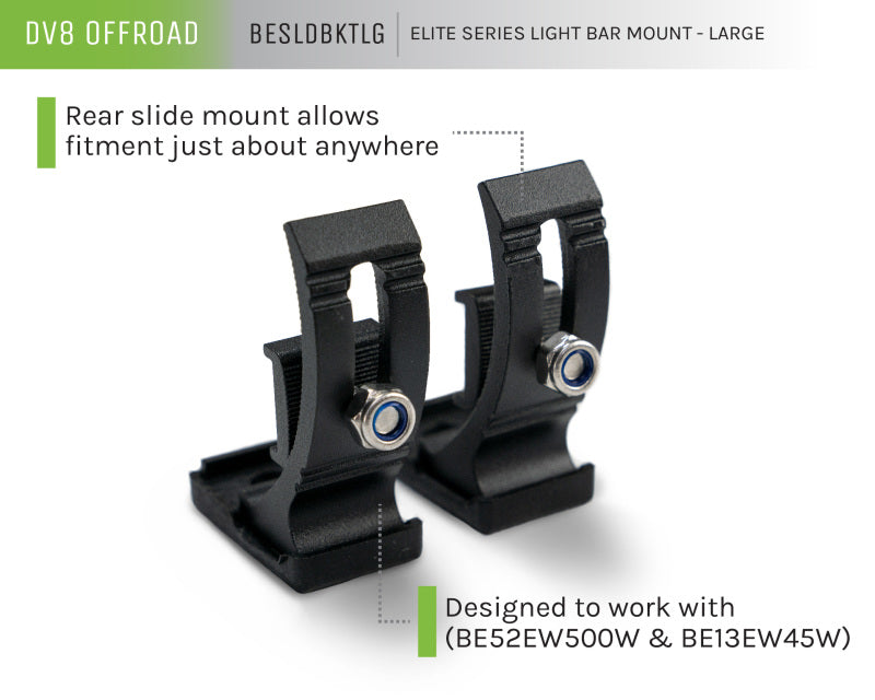 DV8 Offroad Light Mounts DV8 Offroad Elite Series Light Bar Mount - Large