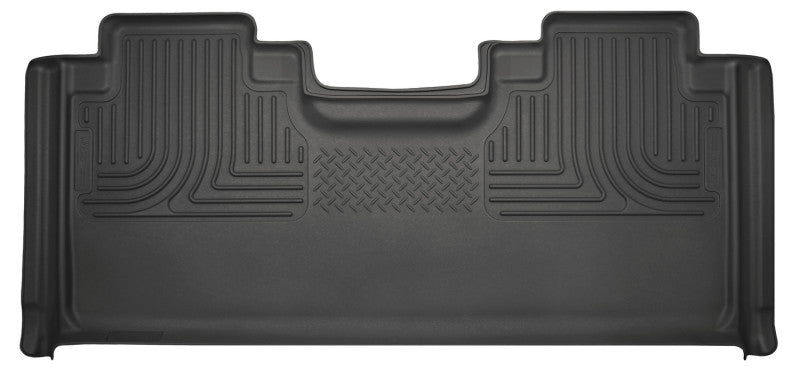 Husky Liners Floor Mats - Rubber Husky Liners 15-23 Ford F-150 SuperCab WeatherBeater Black 2nd Seat Floor Liner