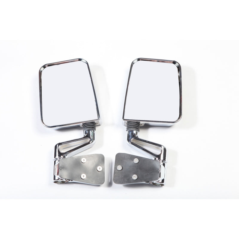 Rugged Ridge Exterior Trim Rugged Ridge 87-02 Jeep Wrangler YJ/TJ Chrome Dual Focus Door Mirror Kit