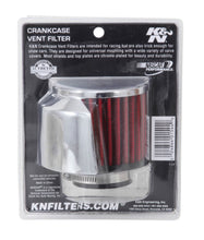 Load image into Gallery viewer, K&amp;N Engineering Air Filters - Universal Fit K&amp;N 1.5in Flange ID x 3in OD x 2.5in Height Clamp On Crankcase Vent Filter