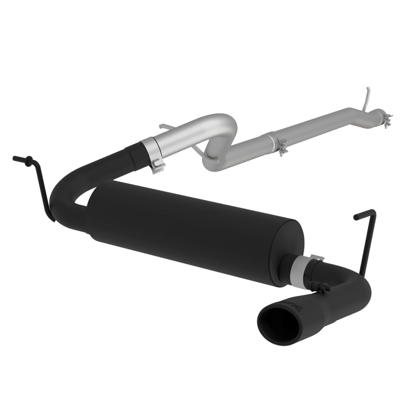 MBRP Catback MBRP 12 Jeep Wrangler/ Rubicon 3.6L Cat Back Single Rear Exit Black Exhaust
