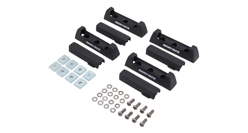 Rhino-Rack Roof Rack Rhino-Rack Quick Mount Leg Base & Cover w/Hardware - 4 pcs