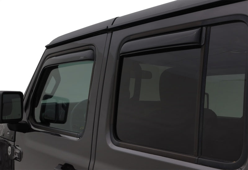 AVS Wind Deflectors AVS 2018 Jeep Wrangler Unlimited (4-Door) Ventvisor In-Channel Window Deflectors 4pc - Smoke