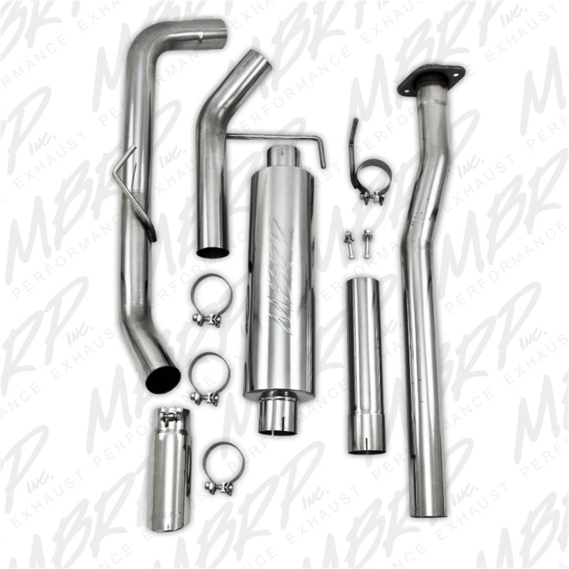MBRP Catback MBRP 11-12 Ford F150 V6 Ecoboost 3in T409 Cat Back Single Side Exit