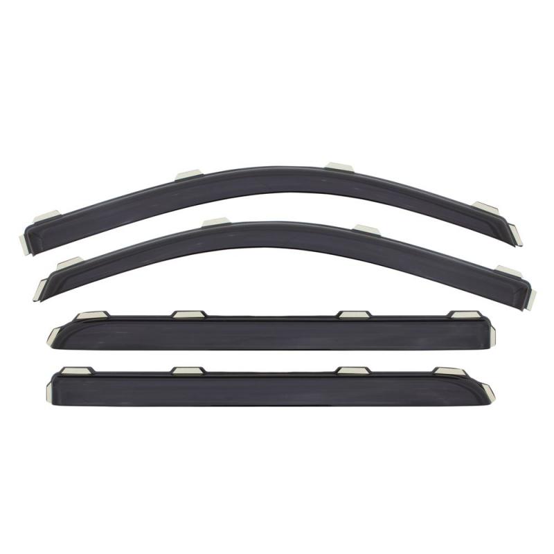 AVS Wind Deflectors AVS 02-09 Chevy Trailblazer Ventvisor In-Channel Front & Rear Window Deflectors 4pc - Smoke