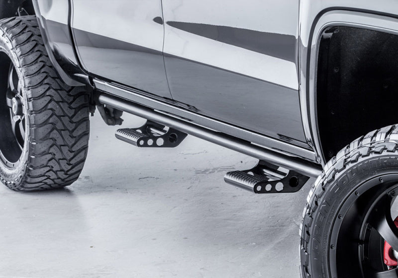 N-Fab Body Armor & Rock Rails N-Fab RKR Rails 15-17 GMC - Chevy Canyon/Colorado Crew Cab - Tex. Black - 1.75in