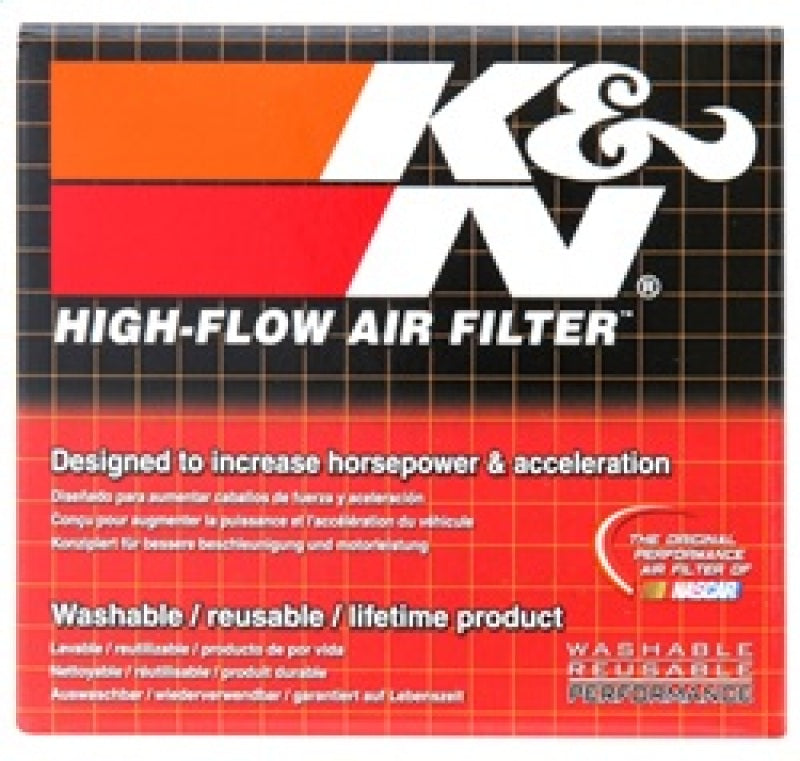 K&N Engineering Air Filters - Universal Fit K&N Universal Chrome Filter 2.25 Inch Flange / 3.5 Inch Base / 2 Inch Top / 4 Inch Height