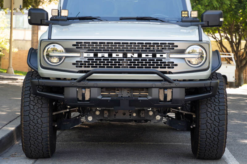 DV8 Offroad License Plate Relocation DV8 Offroad 21-22 Ford Bronco Factory Front Bumper Licence Relocation Bracket - Front