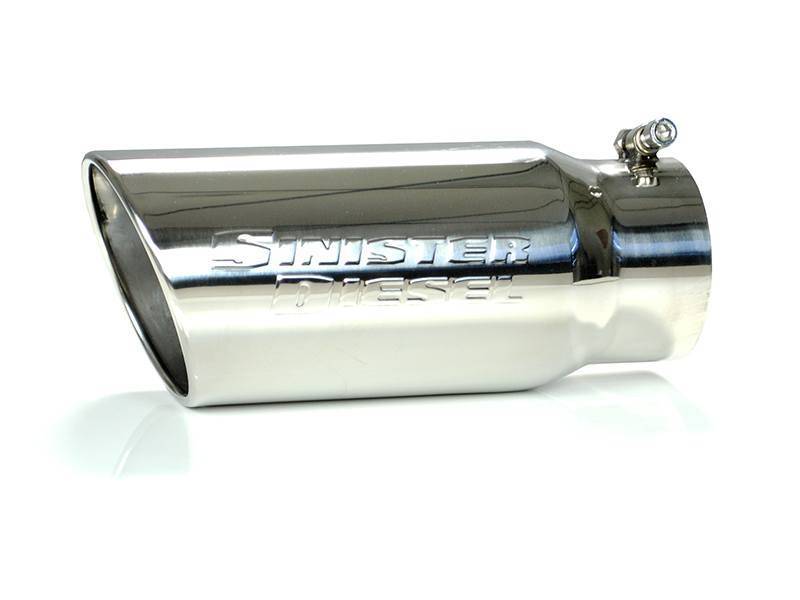 Sinister Diesel Tips Sinister Diesel Universal Polished 304 Stainless Steel Exhaust Tip (5in to 6in)