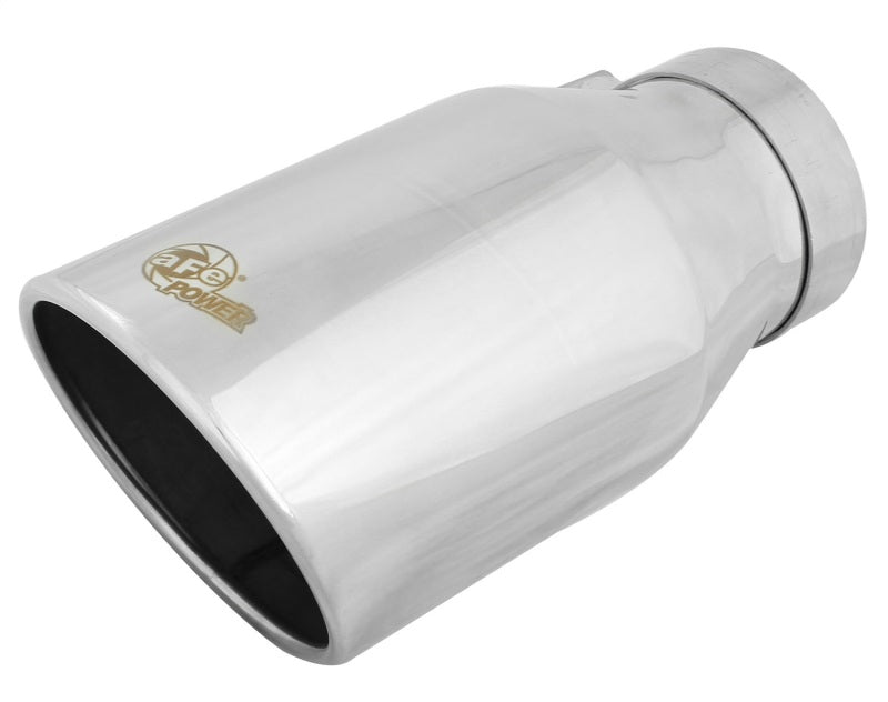 aFe Catback aFe Diesel Exhaust Tip Bolt On Polished 4in Inlet x 6in Outlet x 12in Length