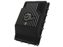 Load image into Gallery viewer, aFe Diff Covers aFe 17-24 Ford F-150 10R60/10R80 Pro Series Rear Transmission Pan Black w/ Machined Fins