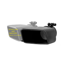 Load image into Gallery viewer, MBRP Tips MBRP Universal Tip 4.75inx 3in Rectangle Angled Cut 3in O.D. inlet Pass. Side 7.375in length Black