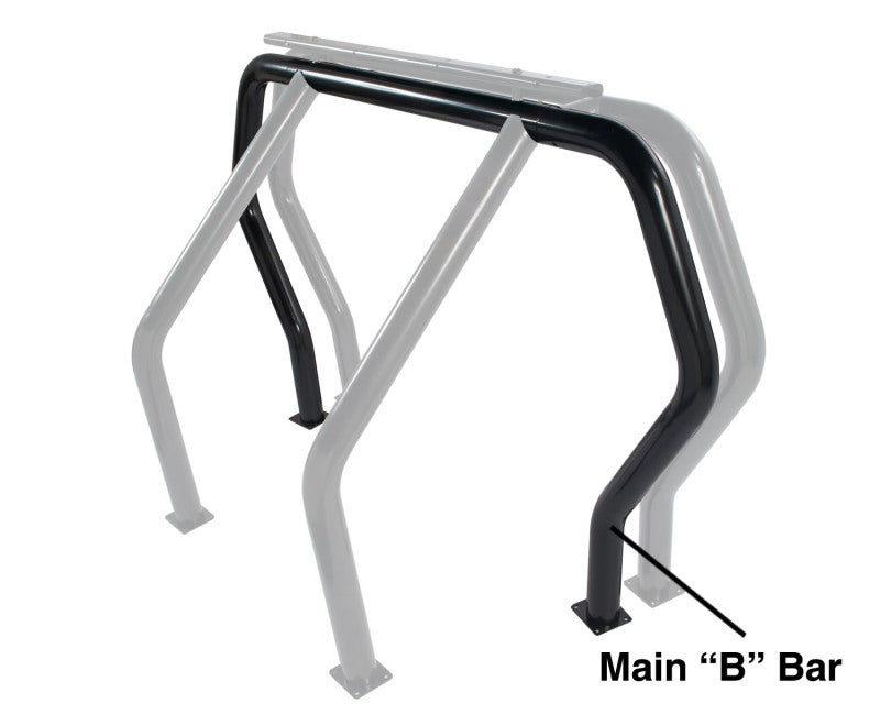 Go Rhino Bed Bars Go Rhino RHINO Bed Bar - Rear Main B bar - Black