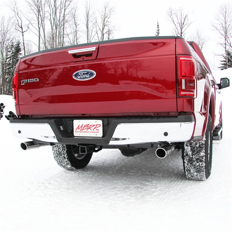 MBRP Catback MBRP 2015 Ford F-150 5.0L 3in Cat Back Dual Split Rear Exit AL Exhaust System