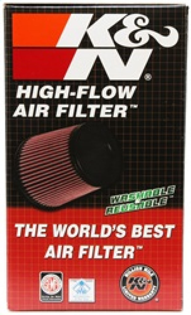 K&N Engineering Air Filters - Universal Fit K&N Universal Clamp-On Air Filter 5in FLG / 6-1/2in B / 4-3/8in T / 8-3/4in H