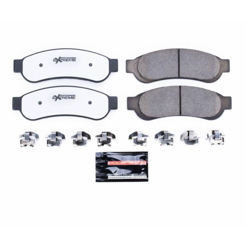 PowerStop Brake Pads - Performance Power Stop 10-12 Ford F-250 Super Duty Rear Z36 Truck & Tow Brake Pads w/Hardware