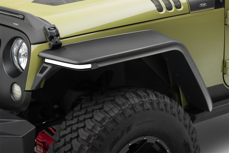 Rugged Ridge Fender Flares Rugged Ridge 07-18 Jeep Wrangler JK 2-Door+4-Door Unlimited Max Terrain Fender Flare Front+Rear Set