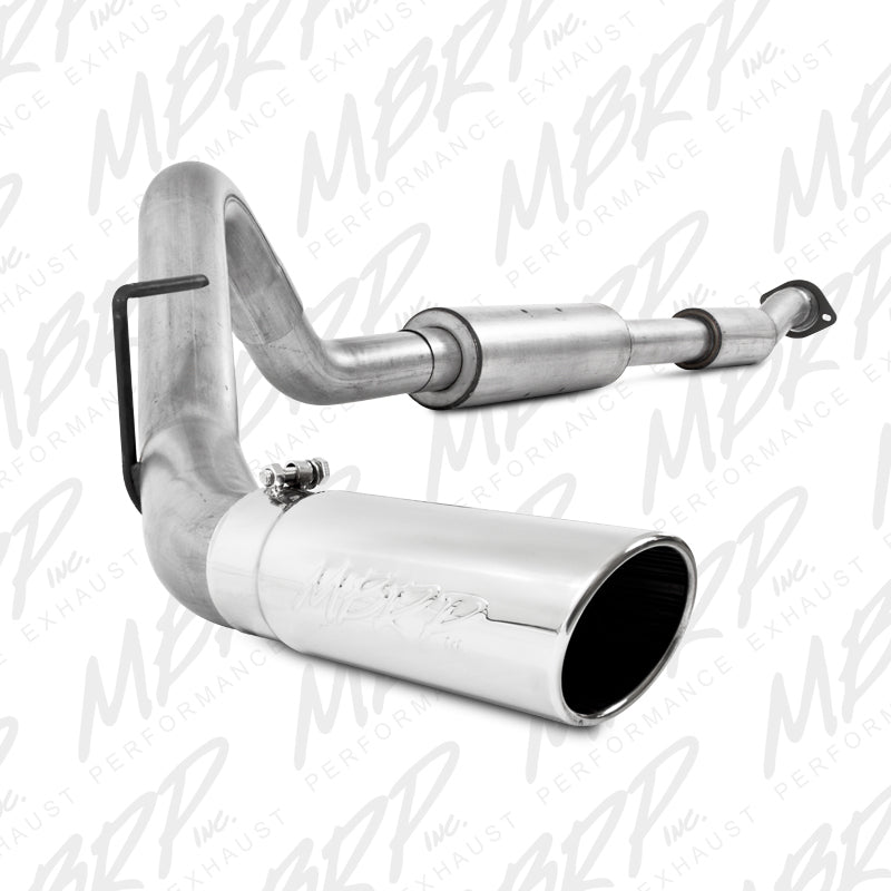 MBRP Catback MBRP 11-13 Ford F150 SVT Raptor 6.2L EC-SB/CC-SB 3.5in Cat Back Single Exit Alum Exhaust System