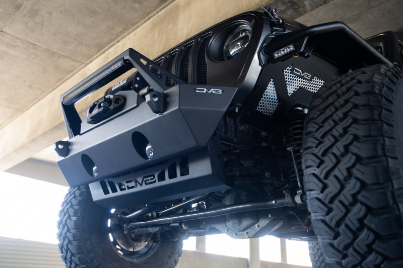 DV8 Offroad Skid Plates DV8 Offroad 18-23 Jeep Wrangler JL/JT Front Bumper Sway-Bar Disconnect Motor Skid Plate