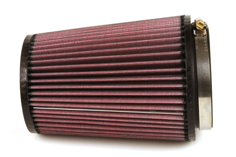 K&N Engineering Air Filters - Universal Fit K&N Filter Universal Rubber Filter 4 inch Flange 5 3/8 inch Base 4 3/8 inch Top 7 inch Height