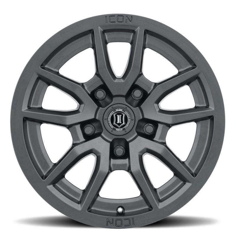 ICON Wheels - Cast ICON Vector 5 17x8.5 5x150 25mm Offset 5.75in BS 110.1mm Bore Satin Black Wheel