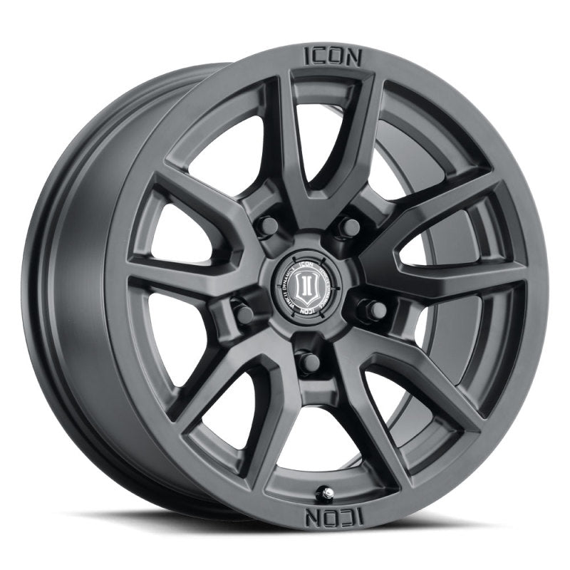 ICON Wheels - Cast ICON Vector 5 17x8.5 5x150 25mm Offset 5.75in BS 110.1mm Bore Satin Black Wheel