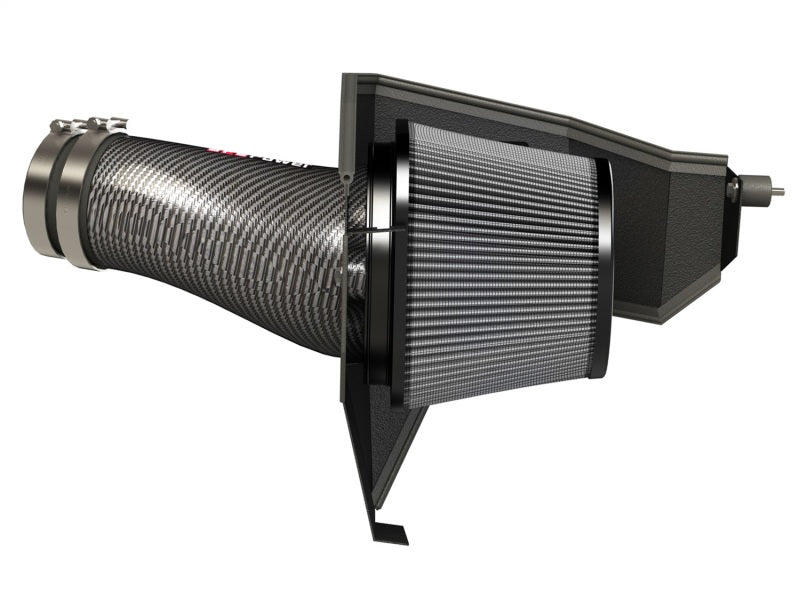 aFe Cold Air Intakes aFe POWER Magnum FORCE Carbon Fiber Stage 2 Pro Dry S CAIS - 11-18 Dodge Challenger/Charger V8-6.4L